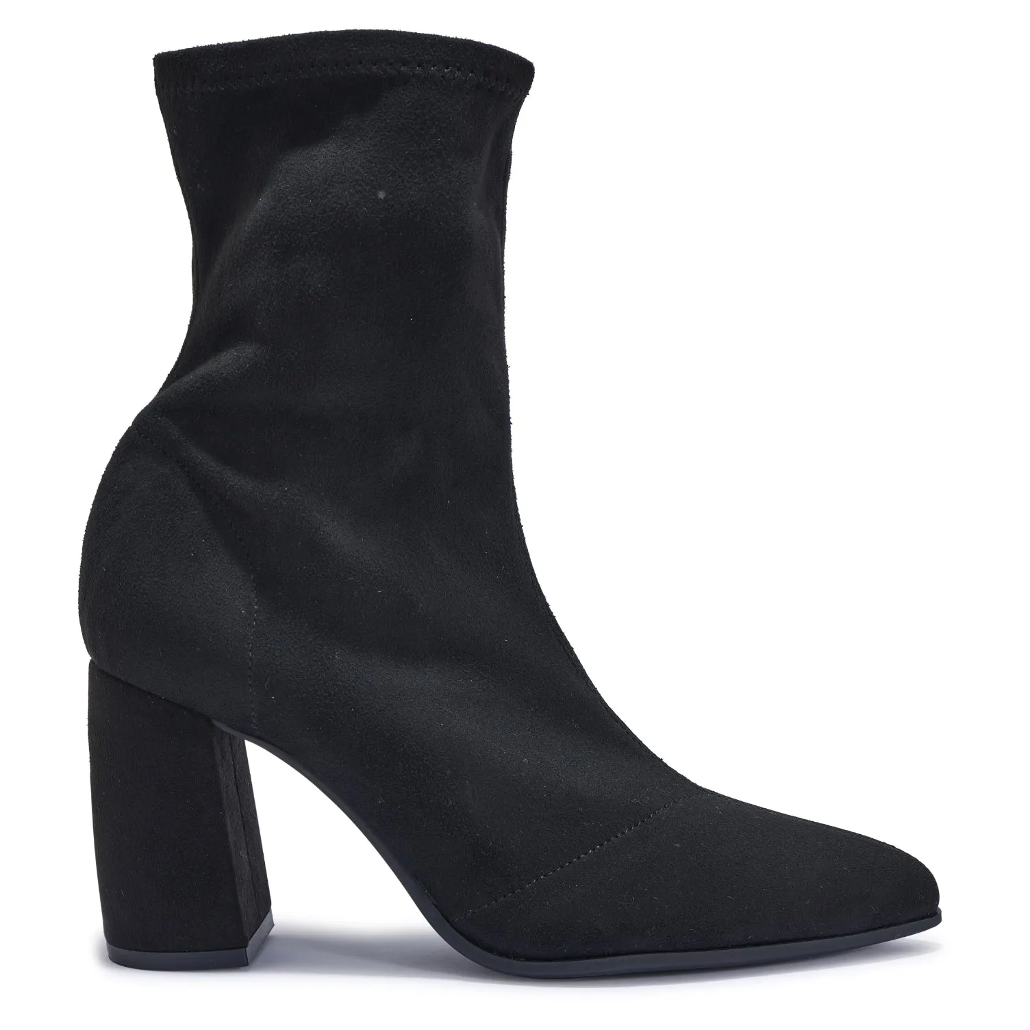 BAILEYS2 POINTY TOE BLOCK HEEL SOCK BOOT