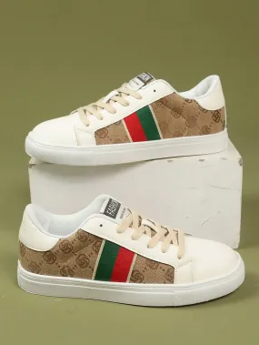 Women'S Vintage Color Block Weave Strap Flat Sneakers, Spring and Fall New, Fashionable and Versatile Casual Sports Footwear